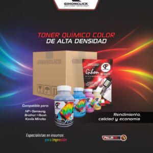 Toner Químico color de alta densidad