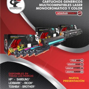 Cartuchos genéricos Multicompattibles laser monocromático y color