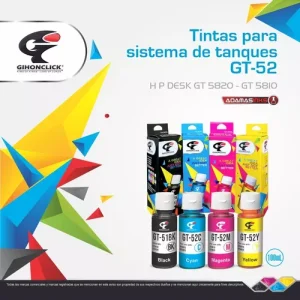 Tinta Compatible Gihonclick Gt-51 Cyan H P Gt 5810 / 5820