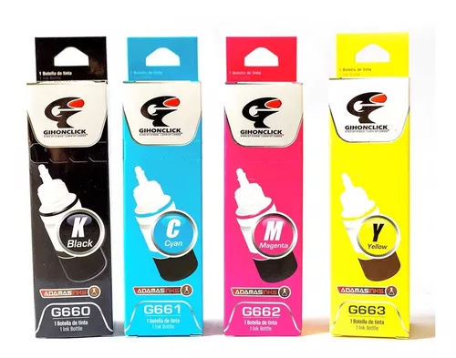 Kit Tintas Canon Compatible Gi-190 Gihonclick G2100 G3100 - Imagen 2